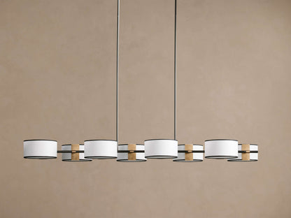 Daphne Fabric Linear Chandelier