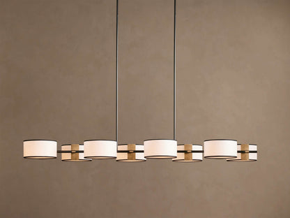 Daphne Fabric Linear Chandelier