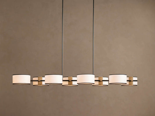 Daphne Fabric Linear Chandelier