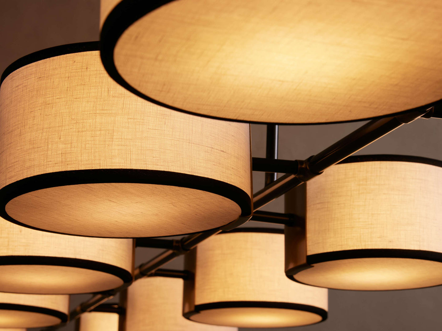 Daphne Fabric Linear Chandelier