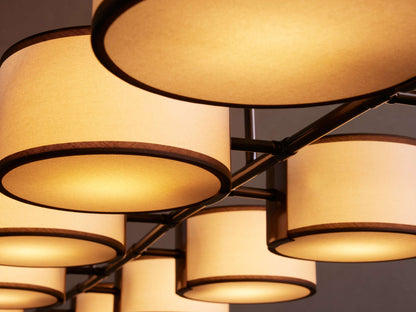 Daphne Fabric Linear Chandelier