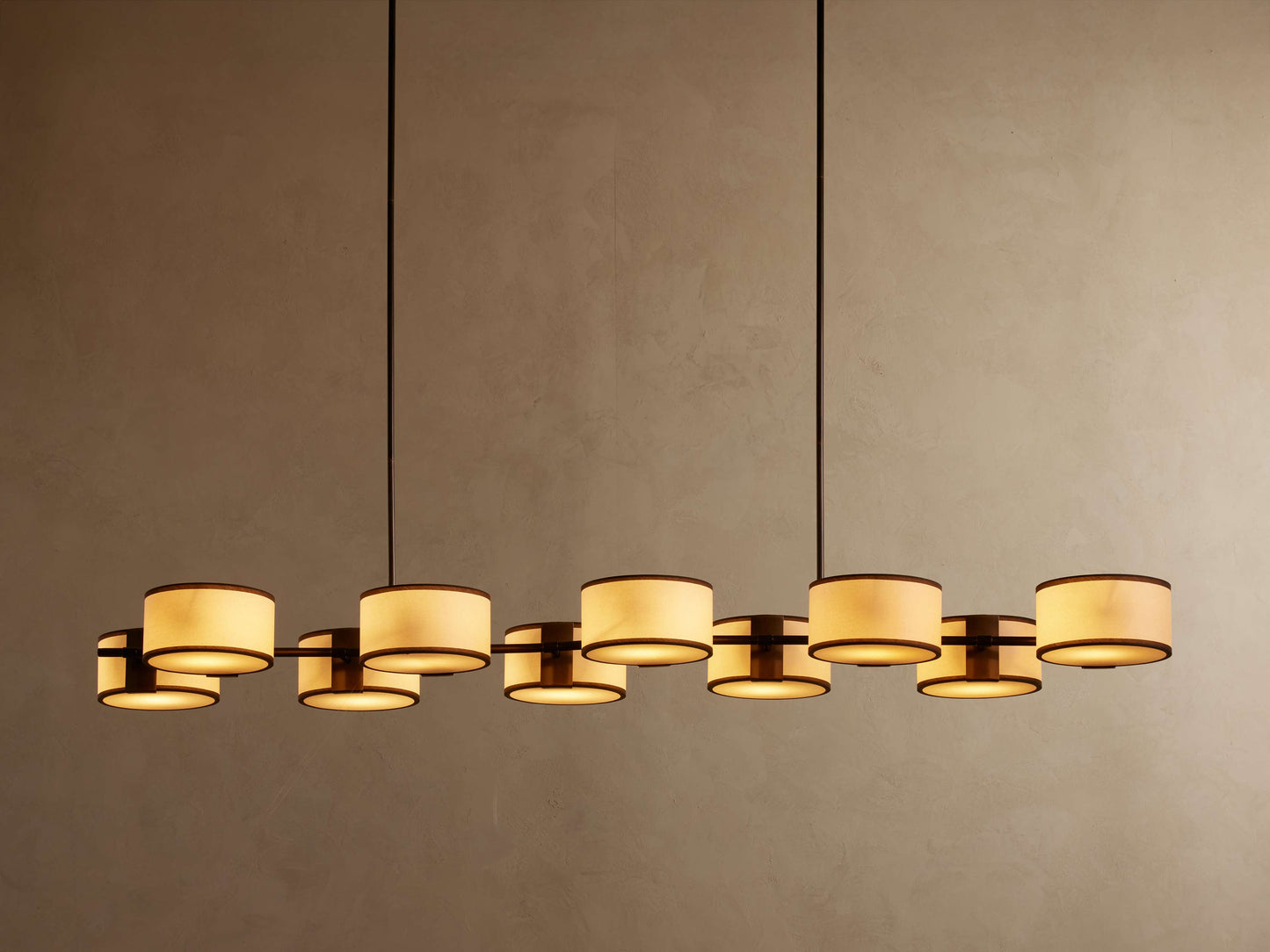 Daphne Fabric Linear Chandelier