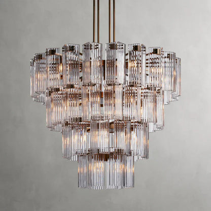 Delsie Round Art Glass Chandelier 38" 48" 60"D