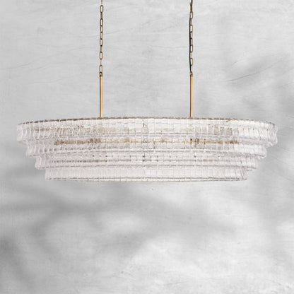 Glacien Oval Chandelier 54"W/65"W