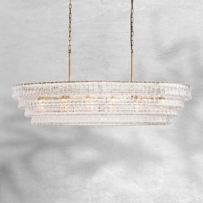 Glacien Oval Chandelier 54"W/65"W