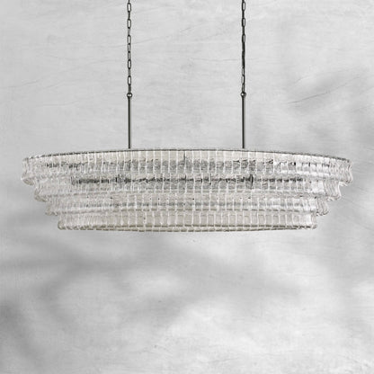 Glacien Oval Chandelier 54"W/65"W