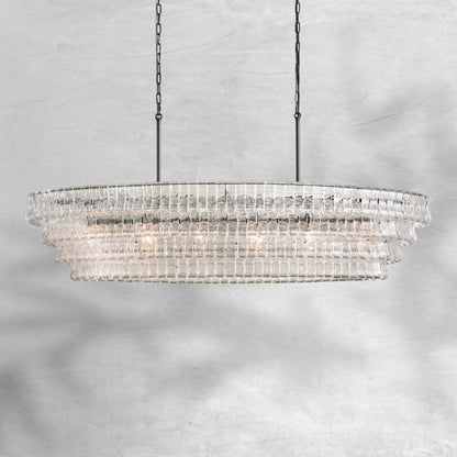 Glacien Oval Chandelier 54"W/65"W