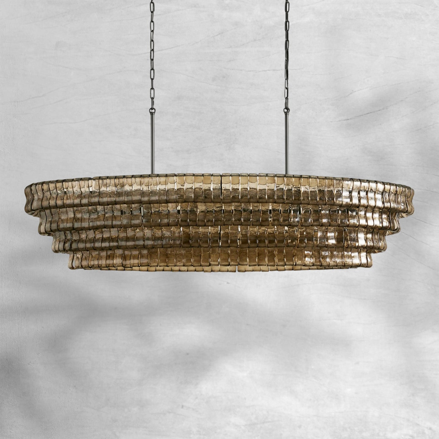 Glacien Oval Chandelier 54"W/65"W