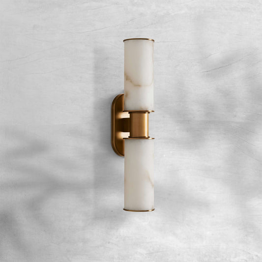 Harlin Alabaster 2-Light Wall Sconce