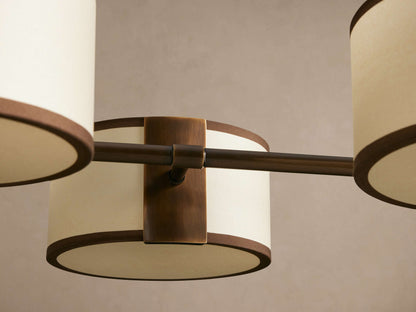 Daphne Fabric Linear Chandelier