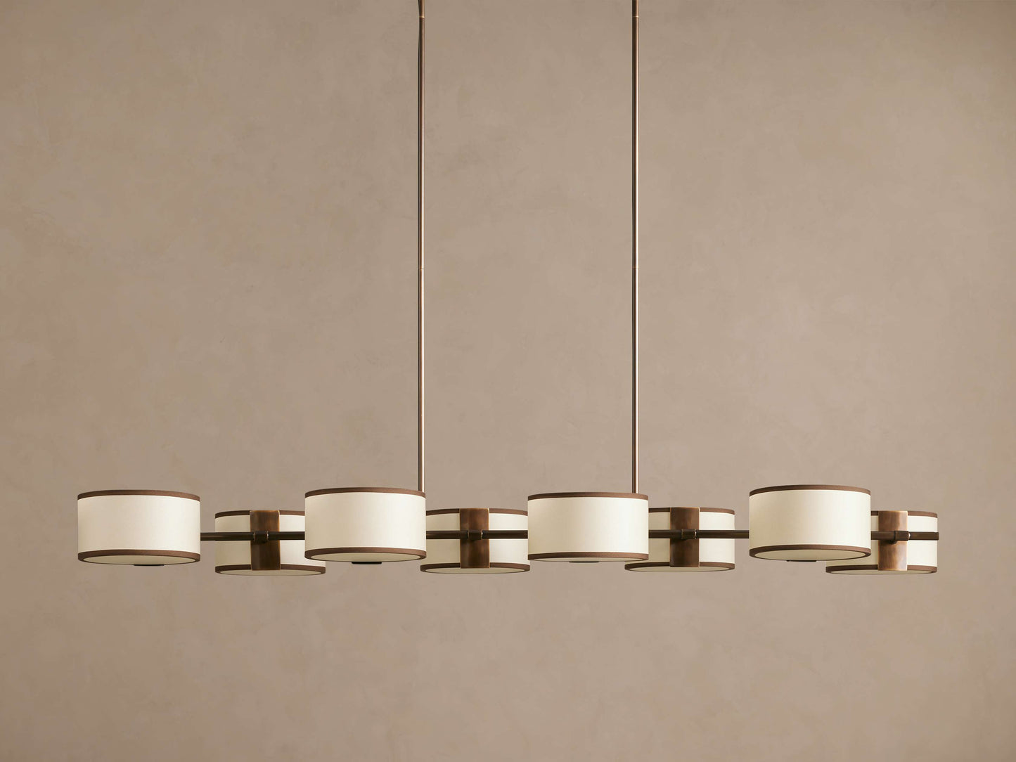 Daphne Fabric Linear Chandelier