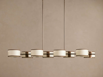 Daphne Fabric Linear Chandelier