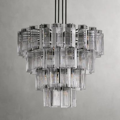 Delsie Round Art Glass Chandelier 38" 48" 60"D