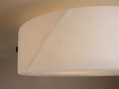 Chayla Alabaster Stone Flushmount 16" W