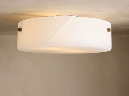 Chayla Alabaster Stone Flushmount 16" W