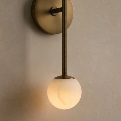 Girouette Double  Alabaster Sconce