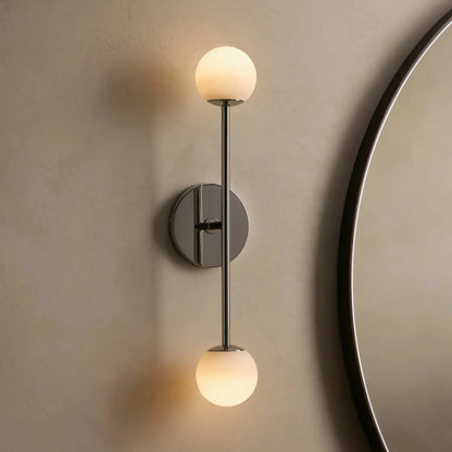 Girouette Double  Alabaster Sconce