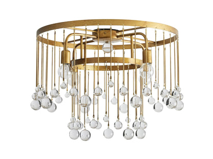 Aubrey Crystal Ball Flushmount