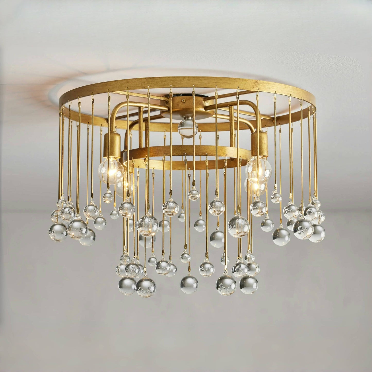 Aubrey Crystal Ball Flushmount