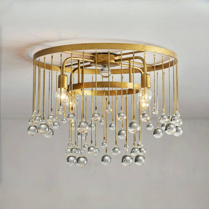 Aubrey Crystal Ball Flushmount
