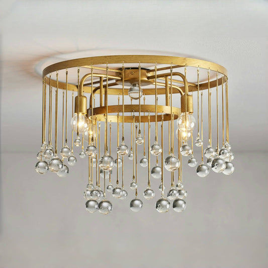 Aubrey Crystal Ball Flushmount