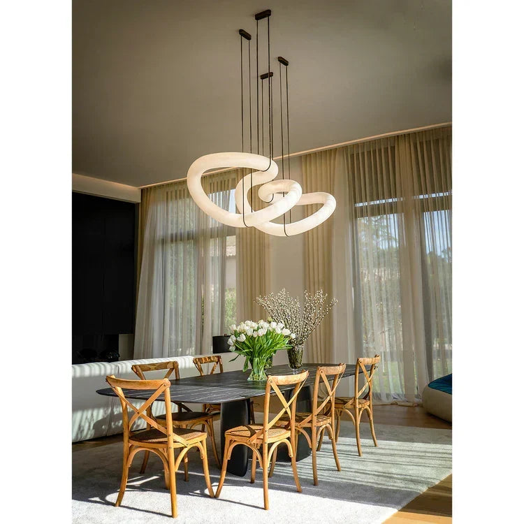 Infinity 12 & 16 Alabaster Pendant Light