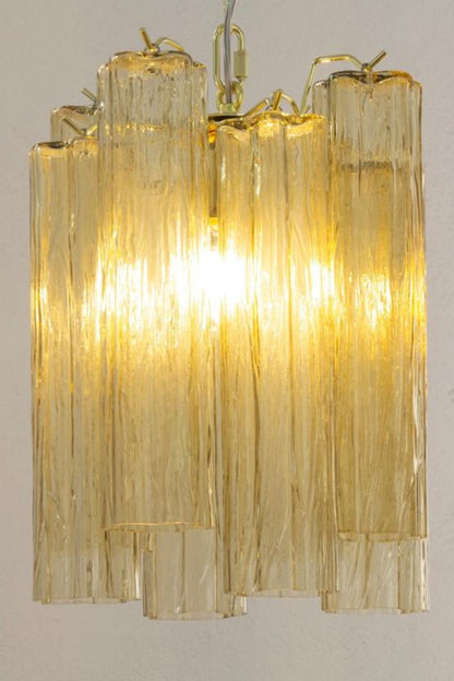 Italian Amber Art Tronchi Glass Pendant Light - view 3 | morylighting