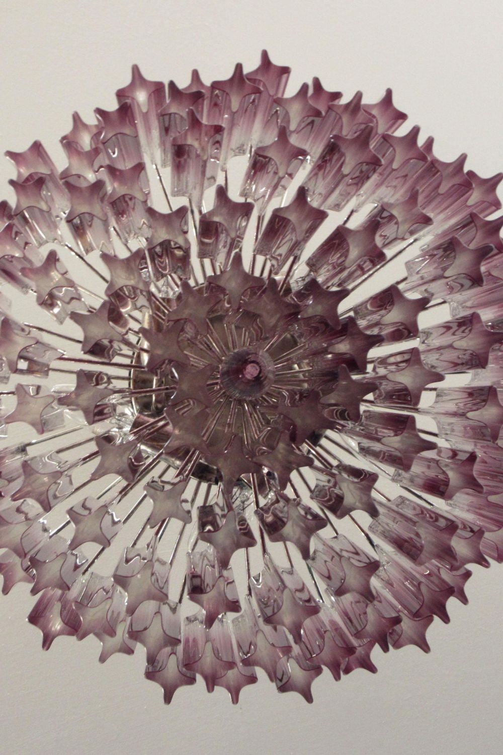 Amethyst Art Glass Prism Chandelier - view 12 | morylighting