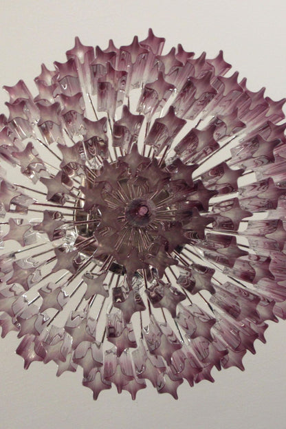 Amethyst Art Glass Prism Chandelier - view 12 | morylighting