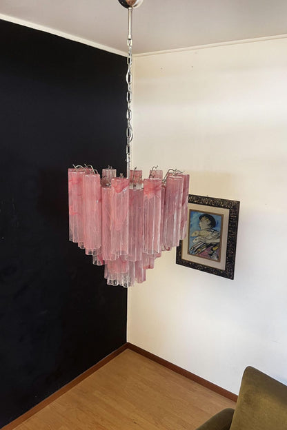 Pink Art Glass Tree Branch Chandelier - view 7 | morylighting