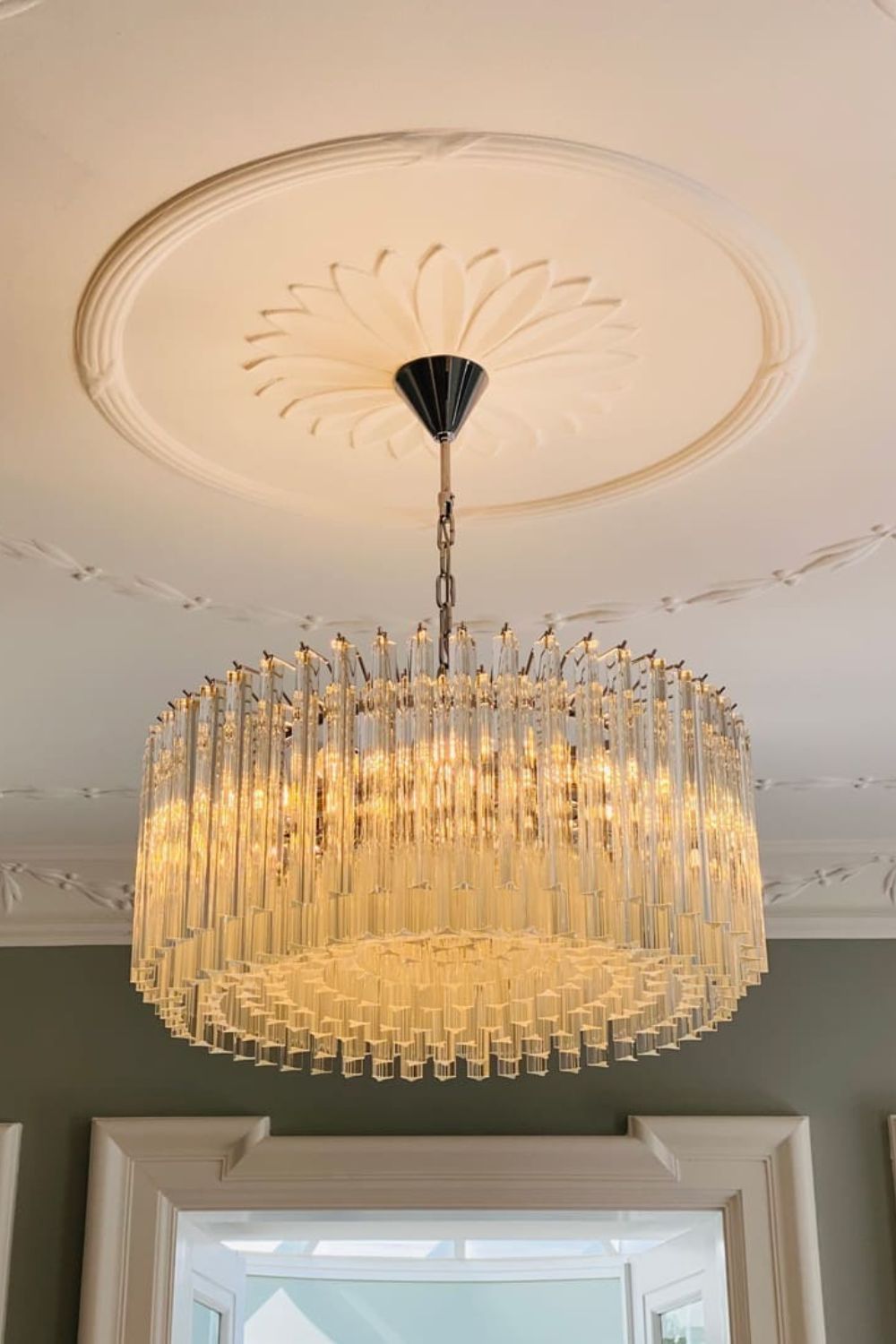 Art Transparent Prism Triedri Chandelier - view 9 | morylighting
