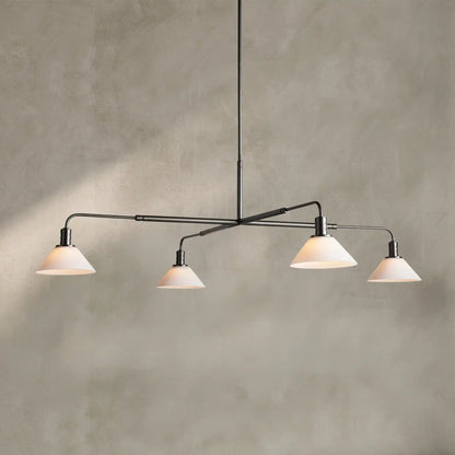 Theron Glass Round Chandelier 30'' 52''