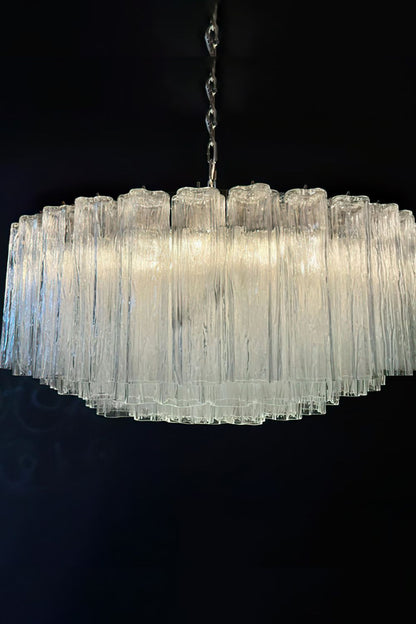 Handcrafted Art Crystal Tube Ceiling Light - view 5 | morylighting