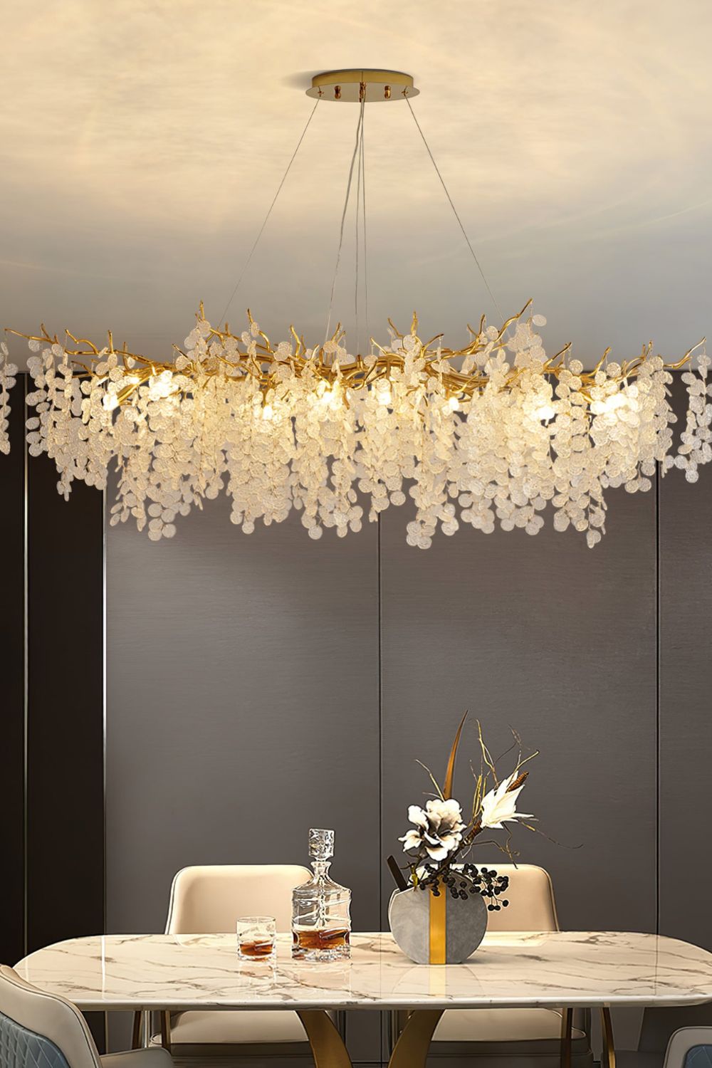 Shiro Noda Crystal Chandeliers - morylighting