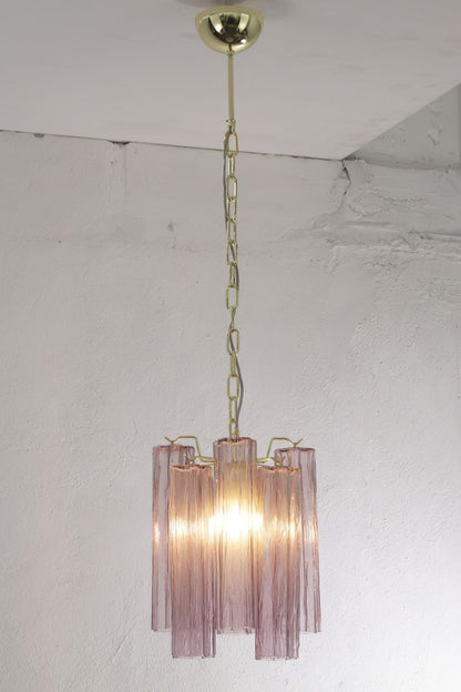1990s Art Amethyst Glass Chandelier - view 2 | morylighting