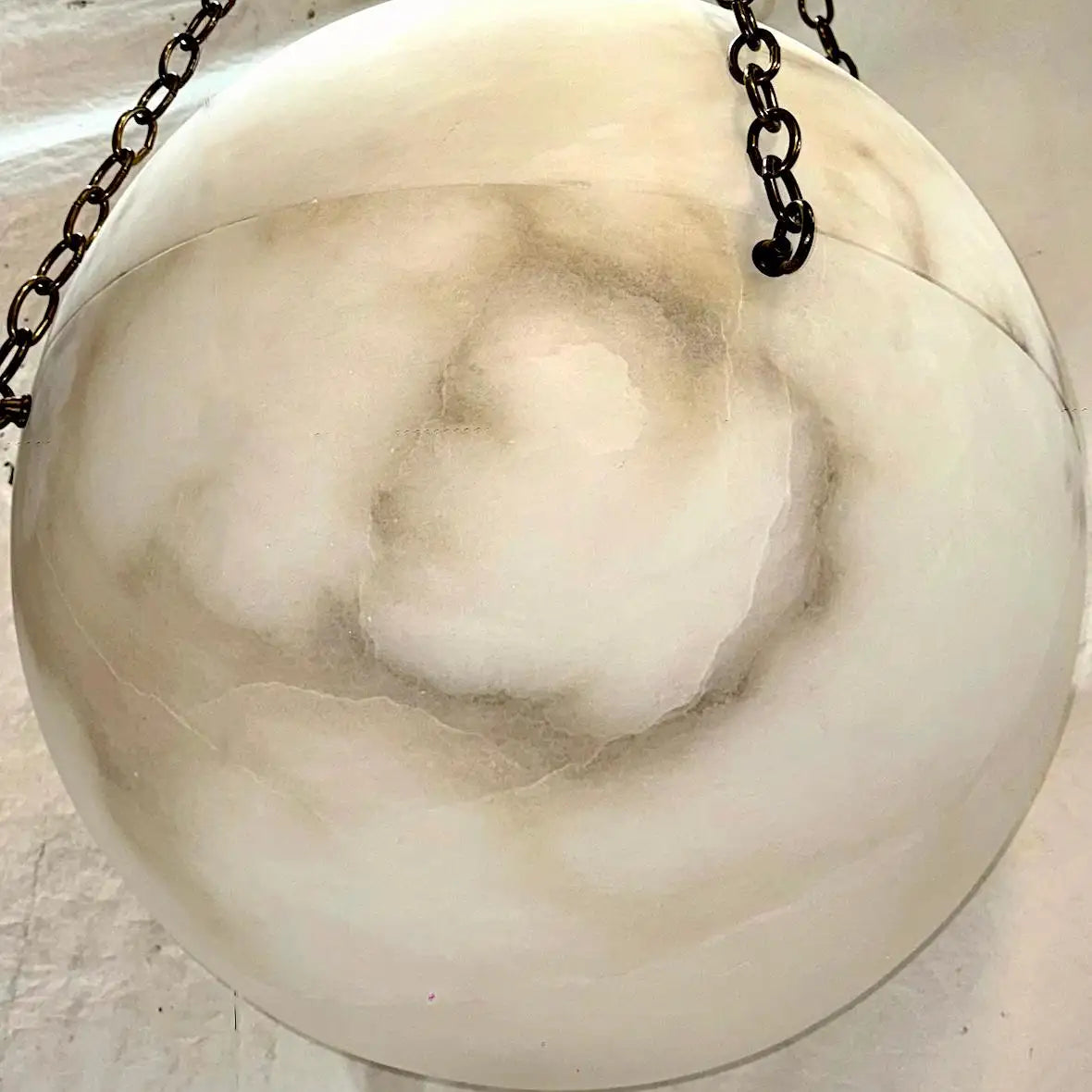 Vintage Alabaster Globe Fixture