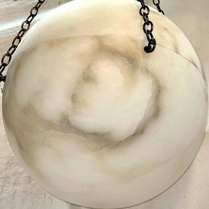 Vintage Alabaster Globe Fixture