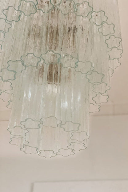 52-Tube Clear Art Glass Chandelier - view 9 | morylighting