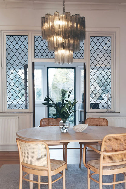 Smoked three-tier Art chandelier - view 3 | morylighting