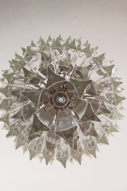 Transparent Art Glass Prism Tiered Chandelier - view 9 | morylighting