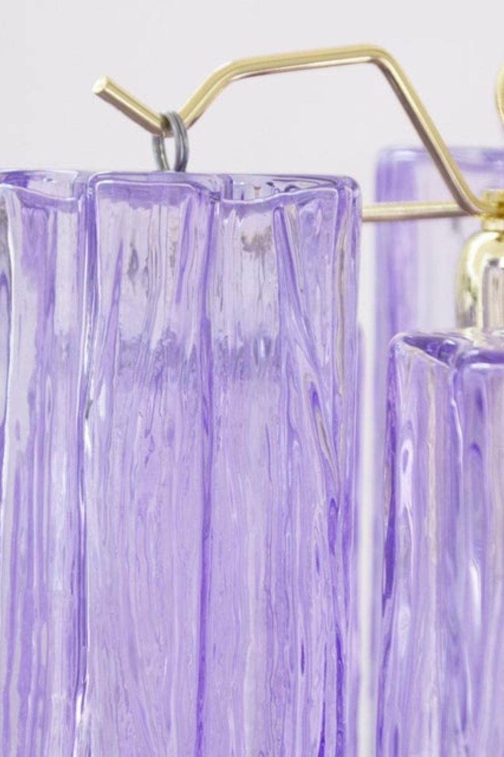 Italian Art Style Purple Tronchi Chandelier - view 13 | morylighting