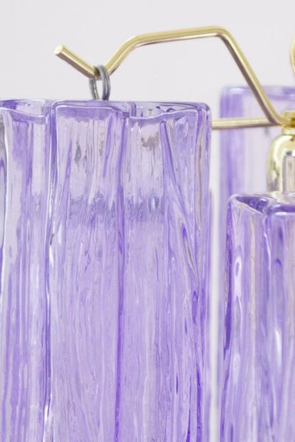 Italian Art Style Purple Tronchi Chandelier - view 13 | morylighting