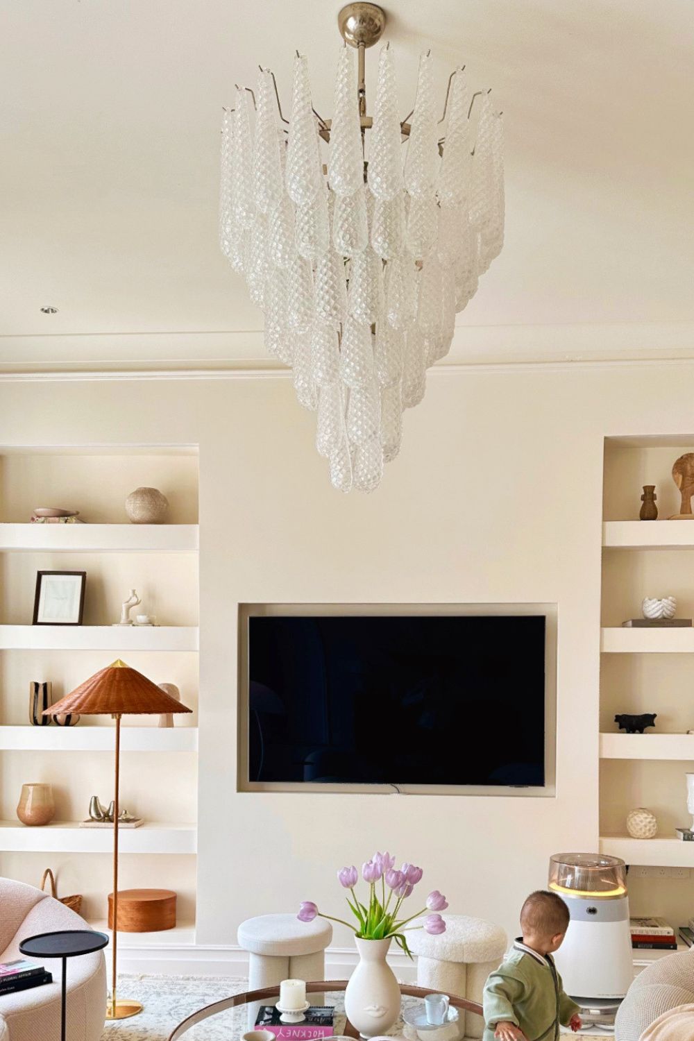 Murano Honeycomb Glass Chandelier - morylighting