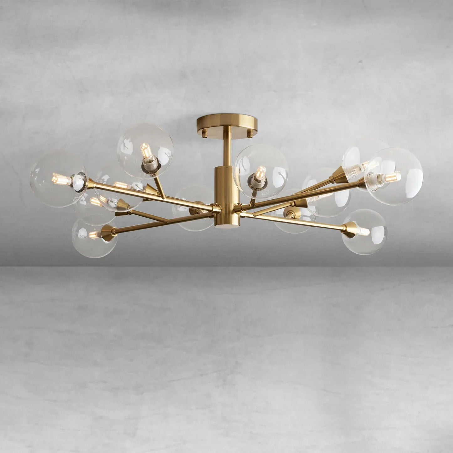Apollo Moder Glass Ball Flushmount 20''36''47''