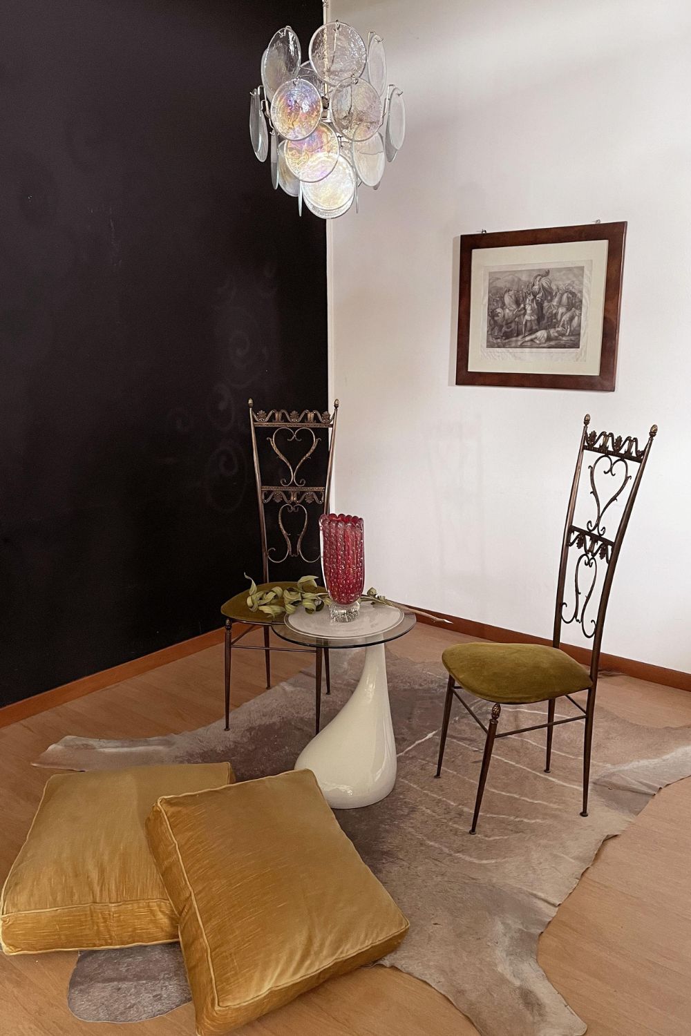 Iridescent Mid-Century Modern Art Chandelier - view 9 | morylighting
