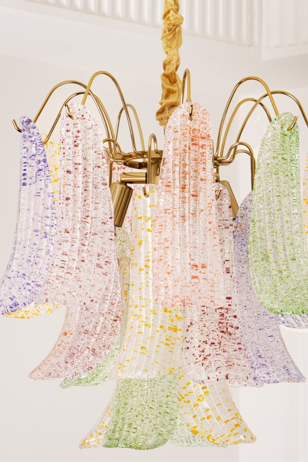 Mazzega Art colorful glass chandelier - view 9 | morylighting