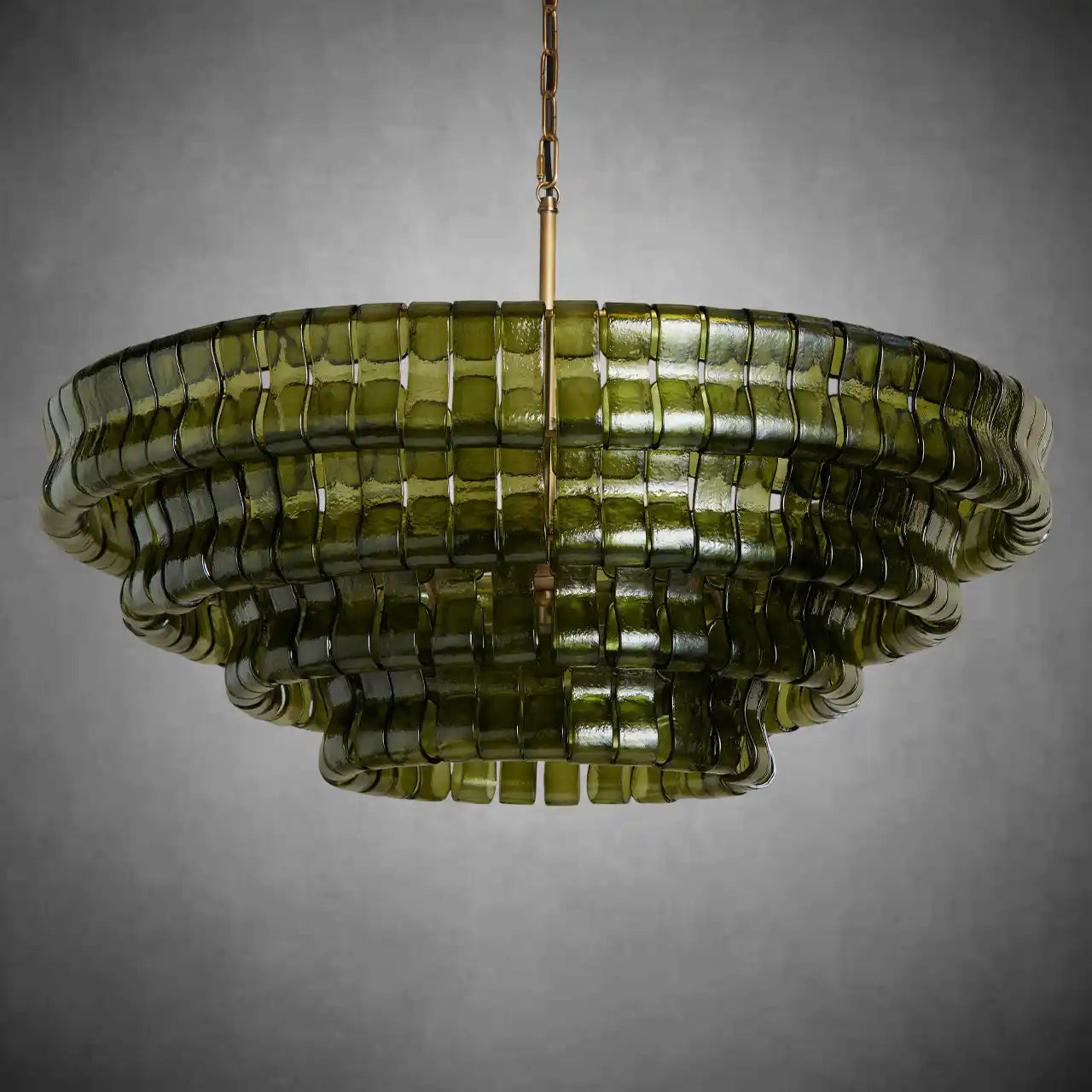 Glacien Round Glass Chandelier