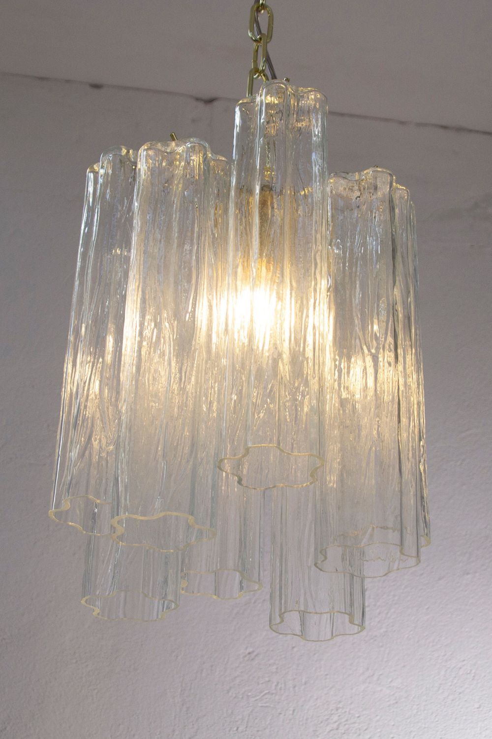 Vintage Art Glass Tronchi Pendant Light - view 7 | morylighting