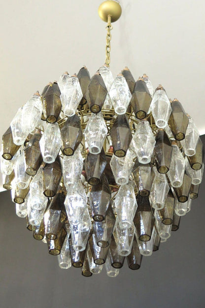 Art Poliedri Smoked Globe Chandelier - view 6 | morylighting