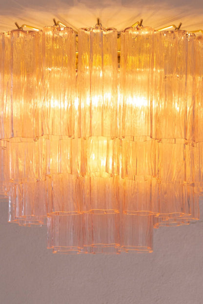 Large Pink Art Glass Tronchi Ceiling Light - view 7 | morylighting